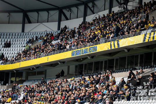 General view of signs at Eleda Stadion