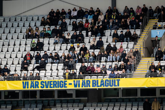 General view of signs at Eleda Stadion
