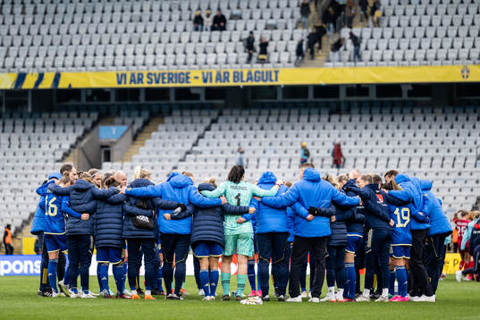 Players of Sweden gather