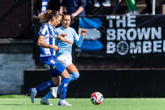 Malmö FFs Malin Gunnarsson och IFK Göteborgs Malva Larsson