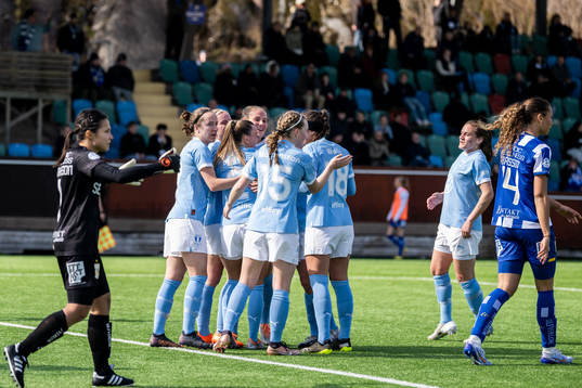 Malmö FFs spelare jublar