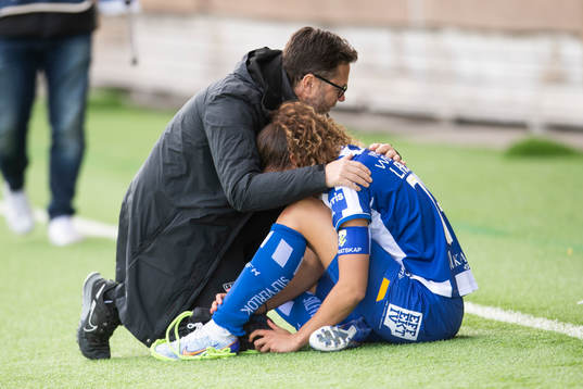 IFK Göteborgs huvudtränare Peter Svanström och Malva