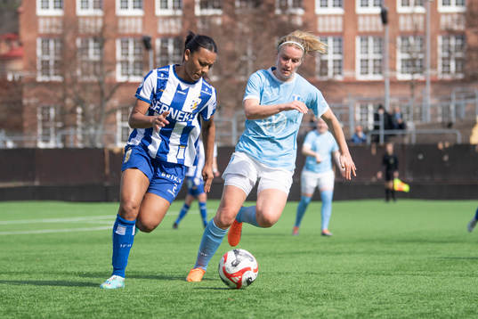 IFK Göteborgs Ashley Hall Hellström och Malmö FFs Amanda