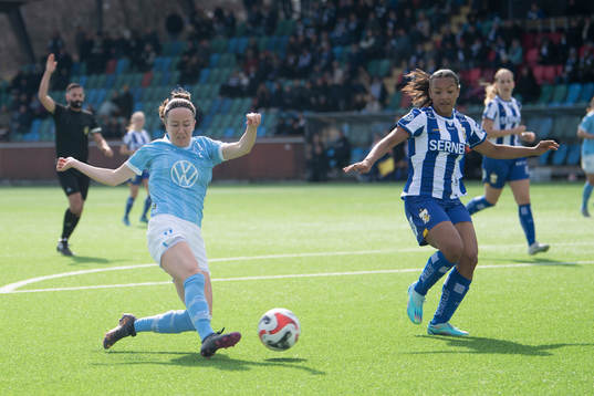 Malmö FFs Anna Plantin och Alicia Hall Hellström