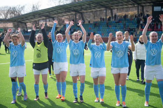 Malmö FFs spelare jublar