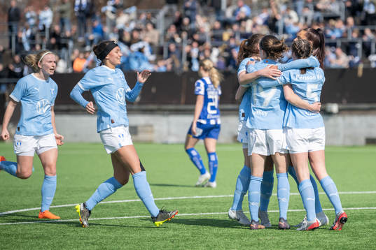 Malmö FFs spelare jublar
