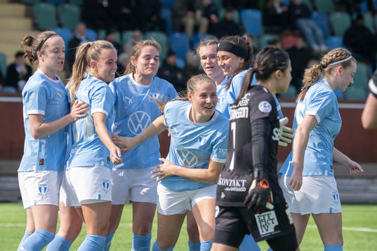 Malmö FFs spelare jublar