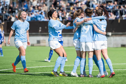 Malmö FFs spelare jublar