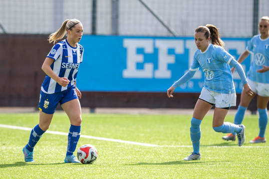 IFK Göteborgs Ebba Fjordskär  och Malmö FFs Cornelia
