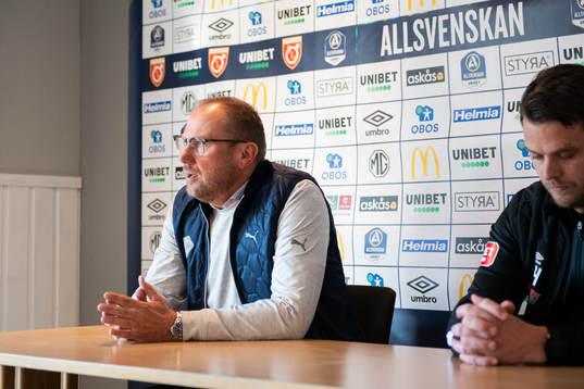 Halmstads tränare Magnus Haglund
