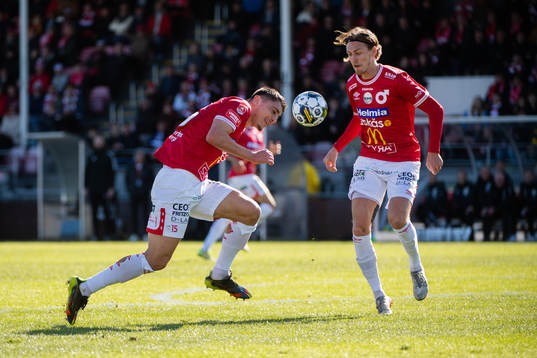Degerfors Seid Korac och Gustav Granath