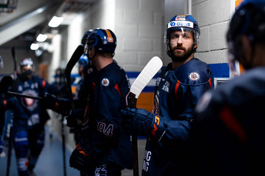 Växjös Amil Krupic före semifinal fem i SHL mellan