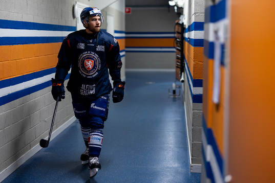 Växjös Glenn Gustafsson före semifinal fem i SHL mellan