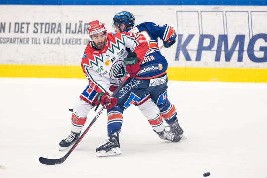 Frölundas Anthony Greco och Växjös Manuel Ågren