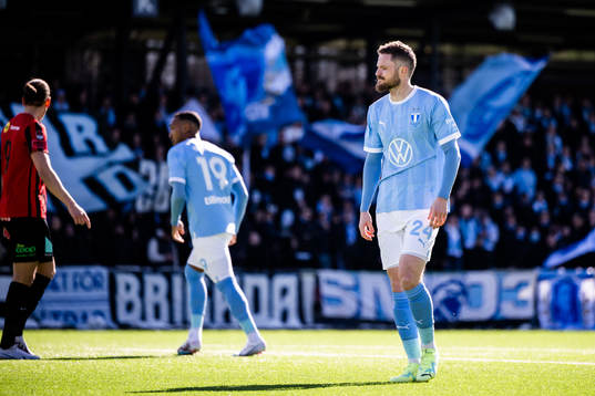 Malmö FFs Lasse Nielsen deppar