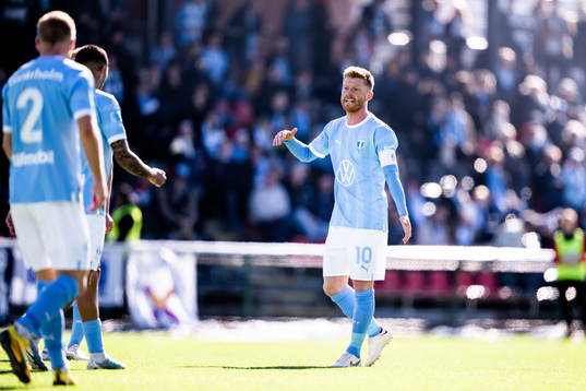 Malmö FFs Anders Christiansen deppar