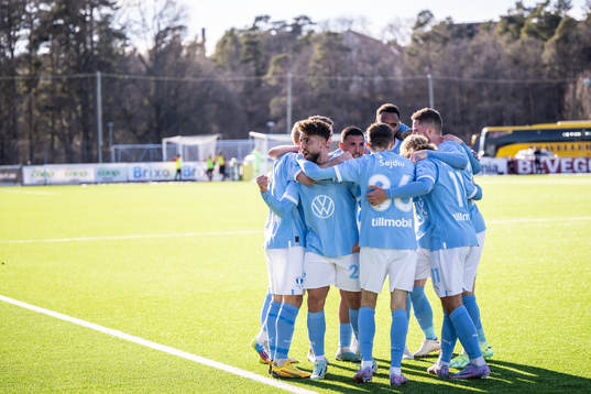 Malmö FFs spelare jublar