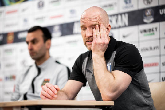 Brommapojkarnas tränare Andreas Engelmark och Malmö FFs