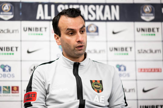 Brommapojkarnas tränare Andreas Engelmark