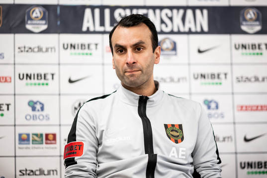 Brommapojkarnas tränare Andreas Engelmark