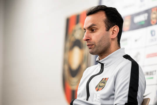 Brommapojkarnas tränare Andreas Engelmark
