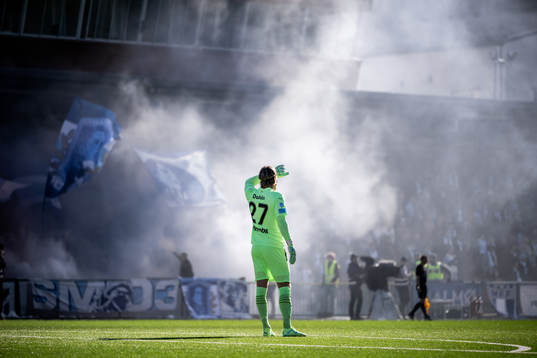 Malmö FFs målvakt Johan Dahlin