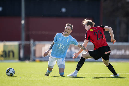 Malmö FFs Søren Rieks och Brommapojkarnas Tim Waker