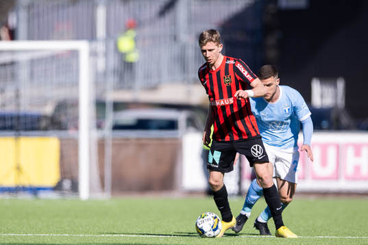 Brommapojkarnas Ludvig Fritzson och Malmö FFs Gabriel