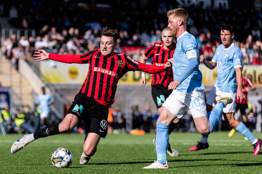 Brommapojkarnas Alexander Abrahamsson och Malmö FFs Anders