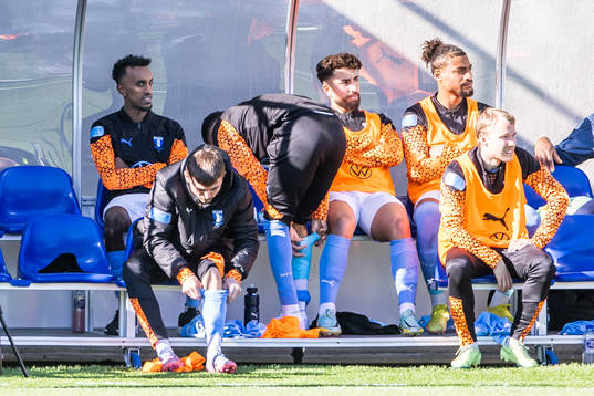 Malmö FFs Taha Ali på bänken