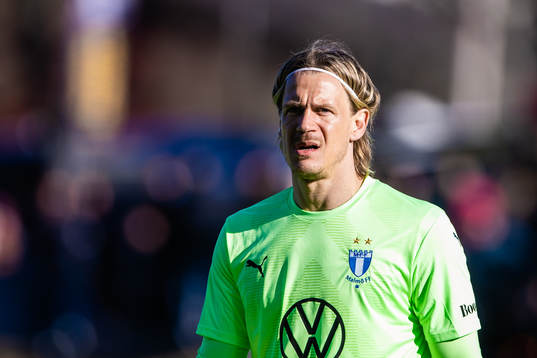 Malmö FFs målvakt Johan Dahlin