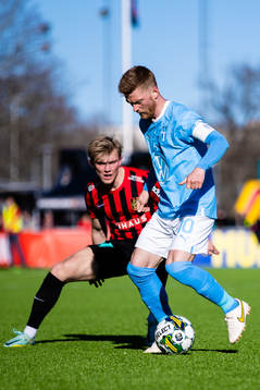 Brommapojkarnas Alexander Jensen och Malmö FFs Anders