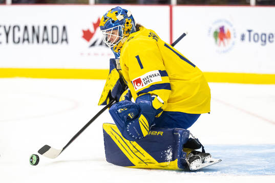 Goaltender Sara Grahn  of Sweden