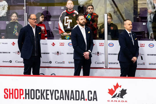 Assistant coach Andreas Spångberg, head coach Ulf Lundberg