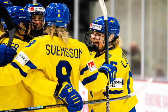 Lina Ljungblom of Sweden celebrates