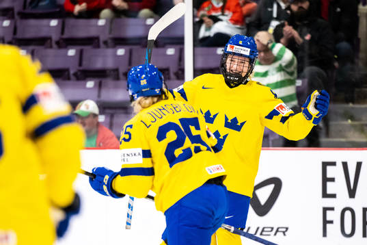 Hilda Svensson of Sweden celebrates