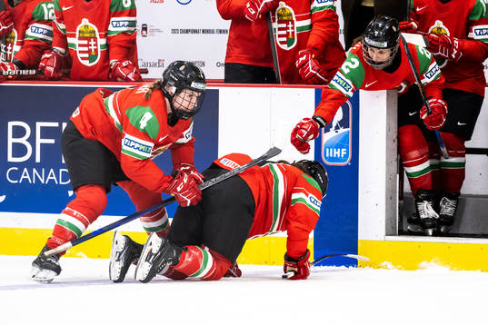 Fruzsina Mayer of Hungary in pain