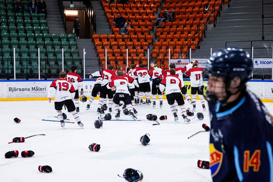 Örebros spelare jublar