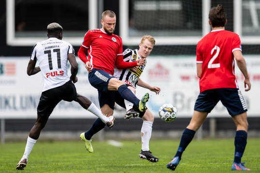 Utsiktens Alexander Faltsetas mot Landskronas Ousmane