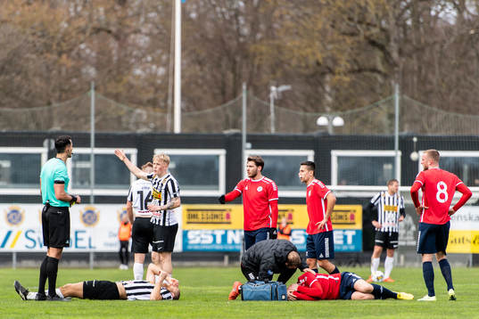 Landskronas Erik Hedenquist och Utsiktens Albin Skoglund
