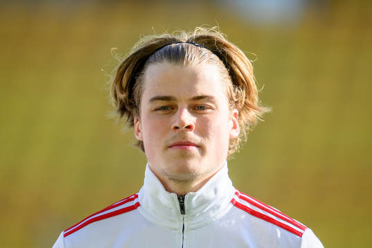 Skövde AIKs Linus Mattsson vid lineup innan
