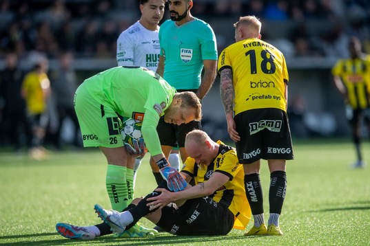 Häckens Valgeir Fridriksson har ont