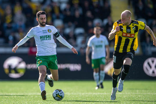 Hammarbys Nahir Besara och Häckens Valgeir Fridriksson