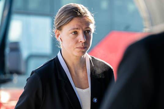 Goaltender Sara Grahn  of Sweden