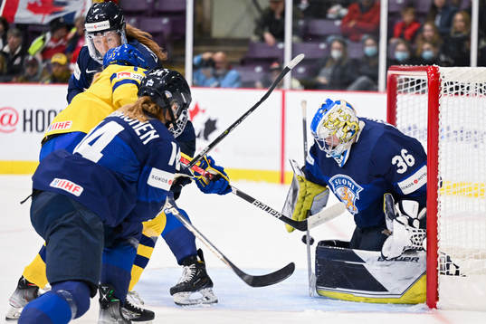 Goaltender Anni Keisala of Finland