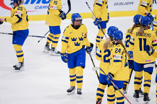 Anna Kjellbin of Sweden looks dejected