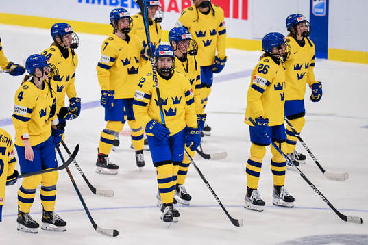 Hanna Thuvik of Sweden looks dejected