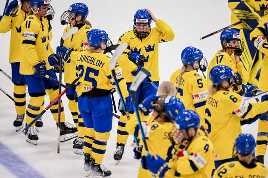 Hanna Thuvik of Sweden looks dejected