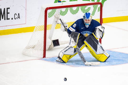 Goaltender Anni Keisala of Finland