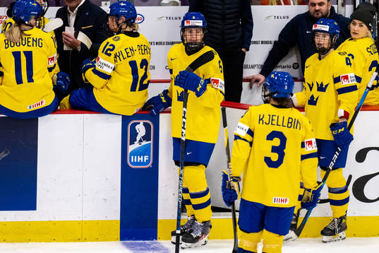 Josefine Holmgren of Sweden  looks dejected